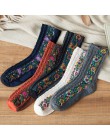 Skarpety damskie bawełniane Euramerican w stylu etnicznym kwiaty jesienne i zimowe damskie skarpety ciepłe i słodkie 2019 New Fa