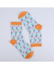 Modeager marka z japonii harajuku świnia Flamingo dinozaur kot Fox zwierzęta kobiety skarpetki Kawaii śliczne kobiety Cartoon śm