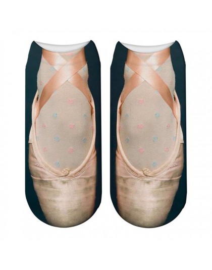2019 Hot 3D drukowane stóp bawełniane skarpetki kobiety Art śmieszne krótkie skarpetki Sexy klapki druku panie skarpetki stopki 
