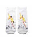 P3663 1 para personalizuj freddie mercury skarpetki niewidoczne głęboki dekolt kostki skarpety letnie dorywczo oddychające krótk