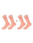 1/2 Pairs śliczne owoce w stylu kreskówki druku awokado Banana Cherry Peach dziewczyny Kawaii skarpetki koreański haft w stylu h