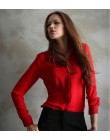 Kobiety bluzki sprzedaż bezpośrednia przycisk solidna 2019 jesień nowa koszula z długim rękawem kobieta szyfonowa damska wąska o