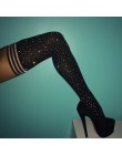 Bling Bling 1 para kobiety zakolanówki na podkolanówki długa z bawełny pończochy pończochy Sexy udo wysokie pończochy dla kobiet