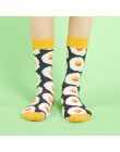 Fashion Streetwear Catoon Food Women skarpetki jesienno-zimowy styl japoński śliczne bawełniane skarpetki średnie śmieszne z Sus