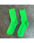 CHAOZHU nastolatek młodszy Neon fluorescencyjne cukierki kolor nici luźne stałe śmieszne party kobiety skarpetki jasne harajuku 