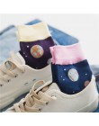 CHAOZHU niezwyciężony piękna dziewczyna śliczne Chic kot bawełna różowy fioletowy Cartoon Planet nowe skarpetki jesień zima Kawa