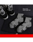Moda Mulaya skarpetki damskie nowy liść klonu długie skarpetki bawełniane deskorolka liście konopi skarpety Trend koreański Stre