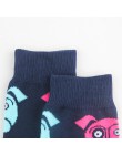 New Arrival damskie śmieszne skarpetki damskie Cartoon czesana bawełna kot motyw psa szczęśliwe skarpetki Unisex Harajuku kostki