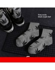 Moda Mulaya skarpetki damskie nowy liść klonu długie skarpetki bawełniane deskorolka liście konopi skarpety Trend koreański Stre
