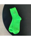 Moda cukierki kolor Neon zielony gorący różowy ulica fajne Hip Hop fluorescencja żółty pomarańczowy Unisex kobiety mężczyźni par