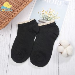 Moda modny słodki styl koronki kobiet miękka przytulna skarpetki Harajuku panie dziewczyny czysta bawełna w cukierkowym kolorze 