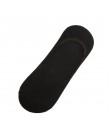 2 Pairs nowa bawełna mężczyźni niewidzialne skarpetki męskie skarpetki silikonowe antypoślizgowe Pure Color moda Unisex kobiety 