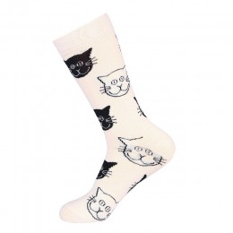 New Arrival damskie śmieszne skarpetki damskie Cartoon czesana bawełna kot motyw psa szczęśliwe skarpetki Unisex Harajuku kostki