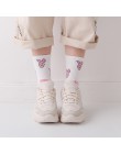 CHAOZHU biały na co dzień dziewczyny moda cute cartoon mouse świnia pani żakardowe kawaii śmieszne skarpetki kobiety skarpetki k