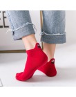 Rozmiar 35-42 Kawaii skarpety damskie moda kostki śmieszne skarpetki damskie bawełniana haftowana ekspresja cukierki kolor 1 par