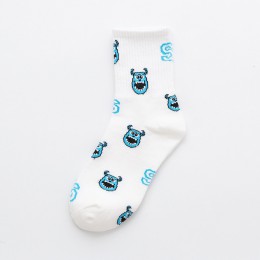 CHAOZHU biały na co dzień dziewczyny moda cute cartoon mouse świnia pani żakardowe kawaii śmieszne skarpetki kobiety skarpetki k