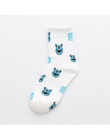 CHAOZHU biały na co dzień dziewczyny moda cute cartoon mouse świnia pani żakardowe kawaii śmieszne skarpetki kobiety skarpetki k