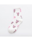 CHAOZHU biały na co dzień dziewczyny moda cute cartoon mouse świnia pani żakardowe kawaii śmieszne skarpetki kobiety skarpetki k
