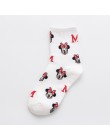 CHAOZHU biały na co dzień dziewczyny moda cute cartoon mouse świnia pani żakardowe kawaii śmieszne skarpetki kobiety skarpetki k