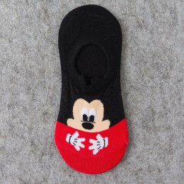 Bawełniane niewidoczne dla kobiet skarpetki śliczne Fashion Cartoon Mouse kaczka Kawaii skarpetki 3D Anime drukuj antypoślizgowe