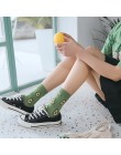 Nowe letnie owoce w stylu kreskówki bawełna arbuz cytryna truskawka banan awokado kobiety koreańska wersja skarpet fashion stree