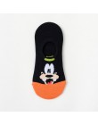 Bawełniane niewidoczne dla kobiet skarpetki śliczne Fashion Cartoon Mouse kaczka Kawaii skarpetki 3D Anime drukuj antypoślizgowe