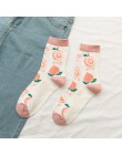 Nowe letnie owoce w stylu kreskówki bawełna arbuz cytryna truskawka banan awokado kobiety koreańska wersja skarpet fashion stree