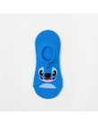 Bawełniane niewidoczne dla kobiet skarpetki śliczne Fashion Cartoon Mouse kaczka Kawaii skarpetki 3D Anime drukuj antypoślizgowe