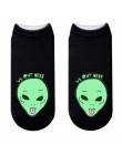 RUBU kobiety + skarpety harajuku Trend śliczne 3D drukuj SocksAliens zwierząt jednorożec 3D bawełniane z nadrukiem skarpety skar