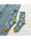 Nowe letnie owoce w stylu kreskówki bawełna arbuz cytryna truskawka banan awokado kobiety koreańska wersja skarpet fashion stree