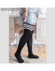 MYORED sexy solidny pasek bodystocking plus rozmiar nad zakolanówki kolana zwykły kolor długi big SOX kobiety kobieta taniec