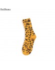 DaiShana nowy harajuku kobiety skarpetki Leopard ziarna eleganckie skarpetki długa luźna skarpeta jesień zima Korea ich rozrywka