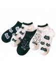 5 pairs śliczne zwierząt bawełniane skarpetki Amozae kobieta Kawaii kot z psem lato krótka skarpeta kapcie kobiety dorywczo mięk