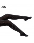 2020 nowy Sexy kobiety Plus rozmiar Rhinestone rajstopy 100D rozciągliwy Bling rajstopy jesień zima grube rajstopy wysokiej jako
