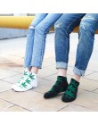 Kobieta bawełna nadruk liści deskorolka moda uliczna liść klonu skarpety hip hop kobiety krótkie skarpety w paski w stylu Haraju