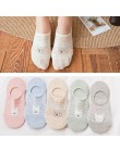 5Pairs New Arrival kobiety bawełniane skarpetki różowy słodki kociak skarpetki krótkie skarpetki Casual szczęśliwych zwierząt uc