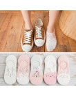 5Pairs New Arrival kobiety bawełniane skarpetki różowy słodki kociak skarpetki krótkie skarpetki Casual szczęśliwych zwierząt uc