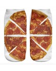 Damskie krótkie dorywczo 3D drukowane śmieszne wiosenne markowe skarpetki szczęśliwa gorąca modna letnia jesień Unisex Pizza kob