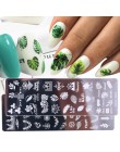 1 sztuk 12x4cm paznokci tłoczenia płyty liść kwiaty motyl kot Nail Art Stamp szablony szablony projekt polski Manicure TRSTZN01-