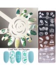 1 sztuk 12x4cm paznokci tłoczenia płyty liść kwiaty motyl kot Nail Art Stamp szablony szablony projekt polski Manicure TRSTZN01-