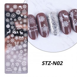 Liście róży paznokci płytka do stemplowania wiosenny kwiat liść biżuteria obraz geometryczny polski szablon szablon Nail Art Mol