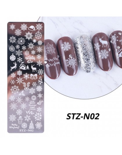 Liście róży paznokci płytka do stemplowania wiosenny kwiat liść biżuteria obraz geometryczny polski szablon szablon Nail Art Mol