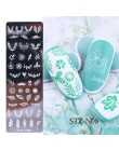 1 sztuk 12x4cm paznokci tłoczenia płyty liść kwiaty motyl kot Nail Art Stamp szablony szablony projekt polski Manicure TRSTZN01-