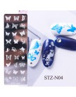 1 sztuk 12x4cm paznokci tłoczenia płyty liść kwiaty motyl kot Nail Art Stamp szablony szablony projekt polski Manicure TRSTZN01-