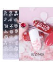 1 sztuk 12x4cm paznokci tłoczenia płyty liść kwiaty motyl kot Nail Art Stamp szablony szablony projekt polski Manicure TRSTZN01-