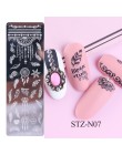 1 sztuk 12x4cm paznokci tłoczenia płyty liść kwiaty motyl kot Nail Art Stamp szablony szablony projekt polski Manicure TRSTZN01-