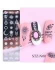 1 sztuk 12x4cm paznokci tłoczenia płyty liść kwiaty motyl kot Nail Art Stamp szablony szablony projekt polski Manicure TRSTZN01-