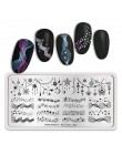 BORN PRETTY prostokąt paznokci tłoczenia płyty kwiat motyl mieszane wzór Nail Art obraz projekt narzędzia czysty świata L001