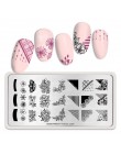 BORN PRETTY prostokąt paznokci tłoczenia płyty kwiat motyl mieszane wzór Nail Art obraz projekt narzędzia czysty świata L001