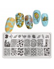 BORN PRETTY prostokąt paznokci tłoczenia płyty kwiat motyl mieszane wzór Nail Art obraz projekt narzędzia czysty świata L001